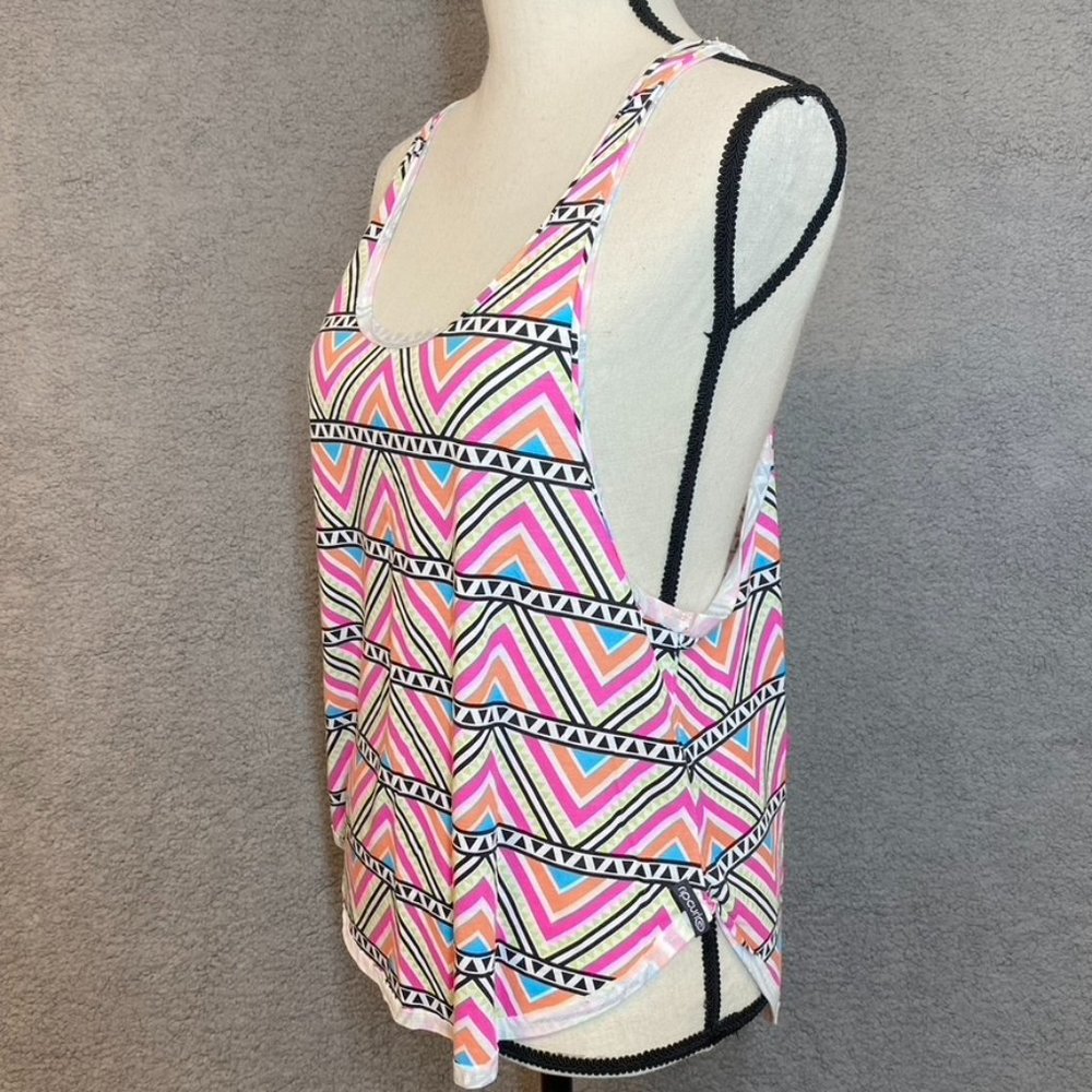 Rip Curl Womens Tank Top Size Small Colorful Geometric Print Surf Swim
